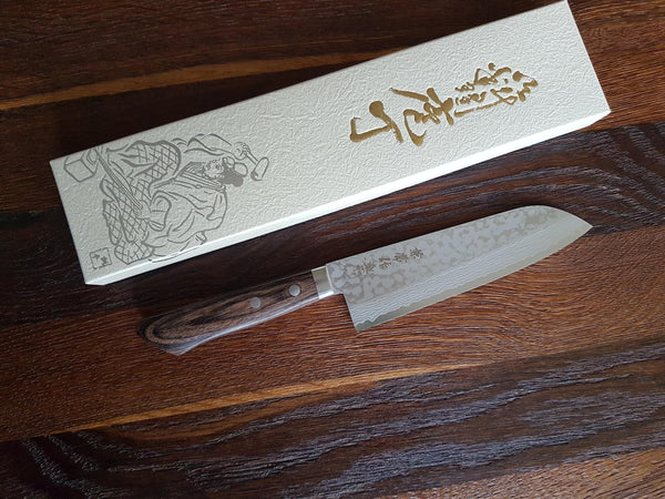 Kanetsune Sairyu Damaskus Santoku 16,5cm