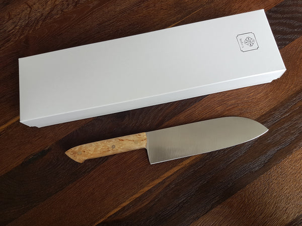 Adam Þórarinsson Santoku 18cm 1.4116/Birki