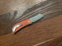 Mcusta Petit Damascus Black/Orange Micarta